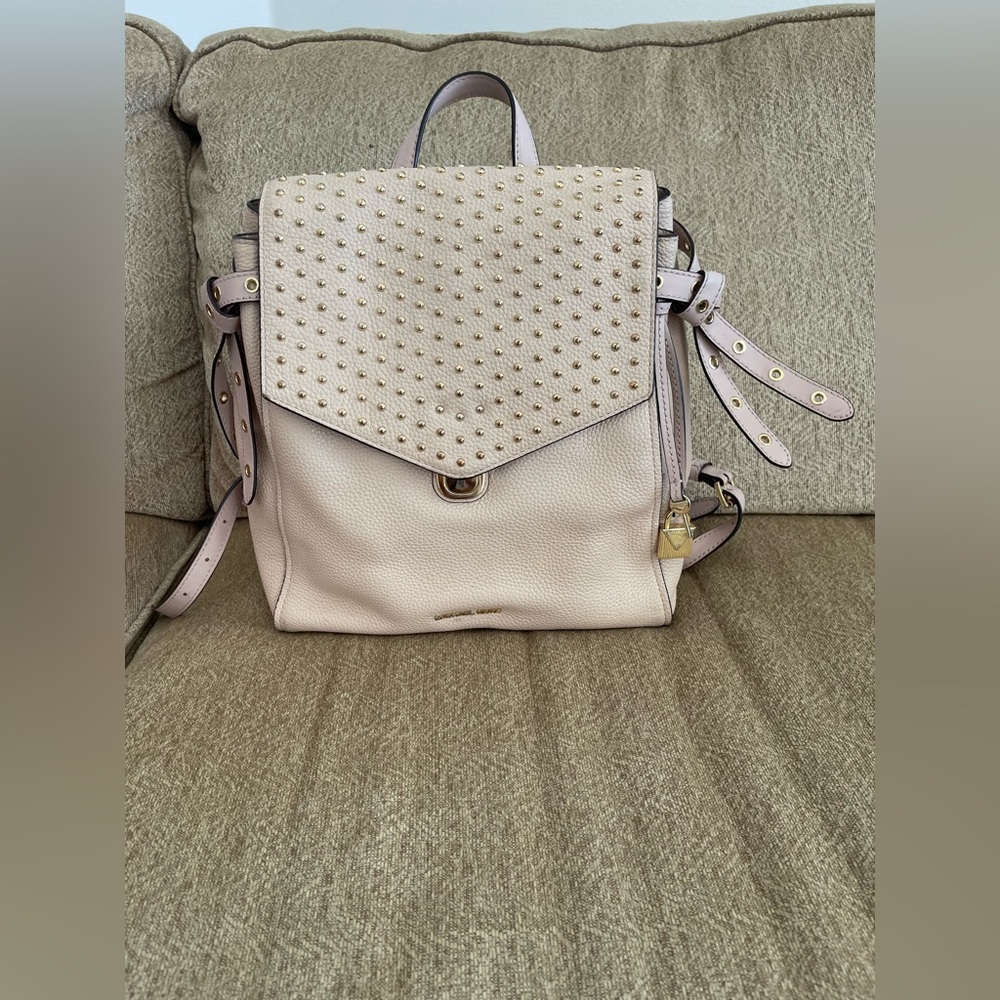 Michael Kors Baby Pink Studded Backpack